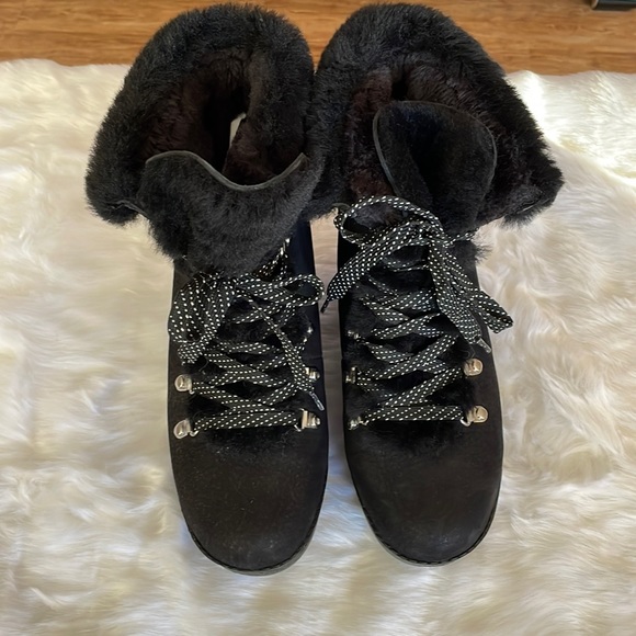 J. Crew Nordic Hiker Winter Snow Boot.  Black. SZ:8 - Picture 3 of 7
